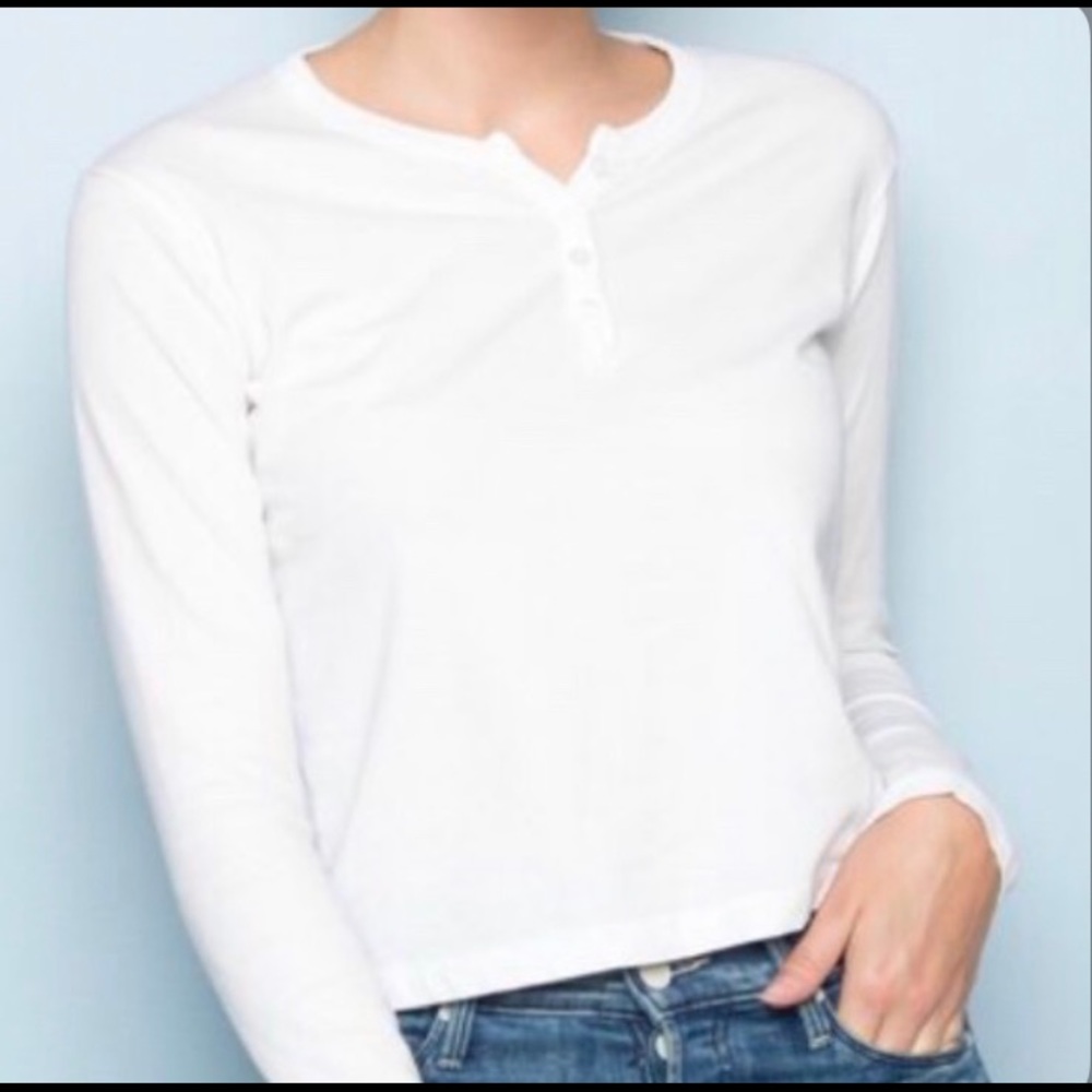 A white brandy Melville henley top